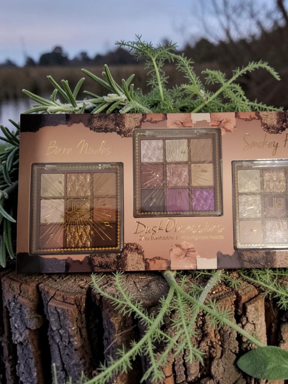 Bare Nudes & Dusk Obsessions Eyeshadow Palette Set - Neutral & Purple Tones